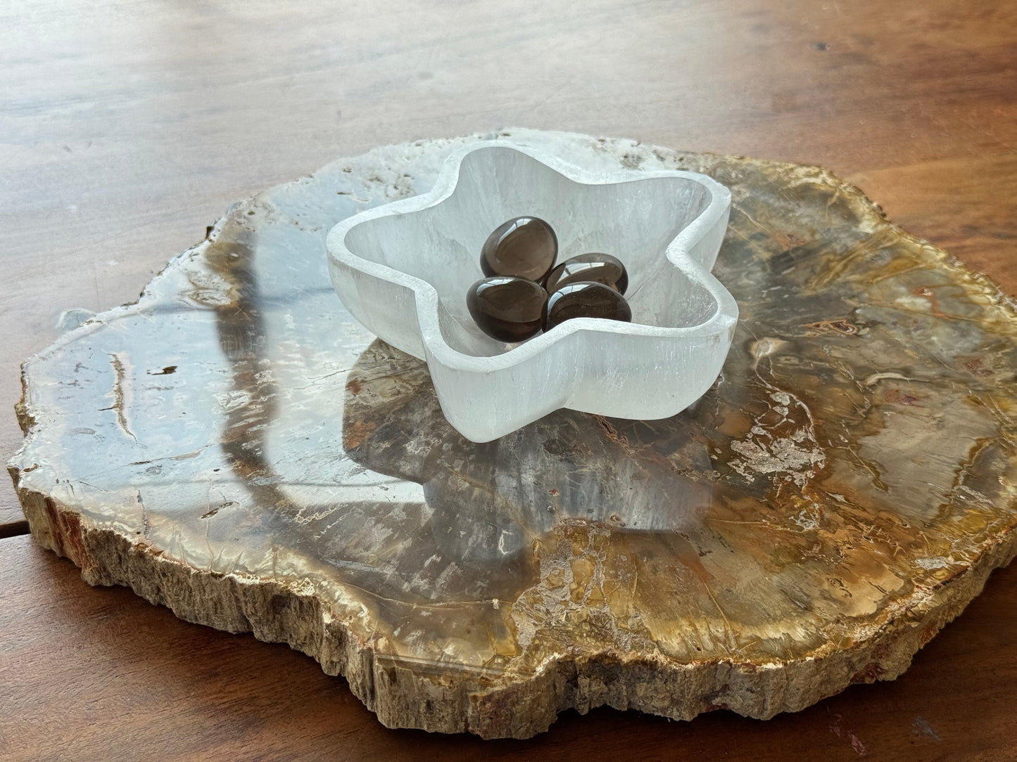 Medium Selenite Star Charging Bow