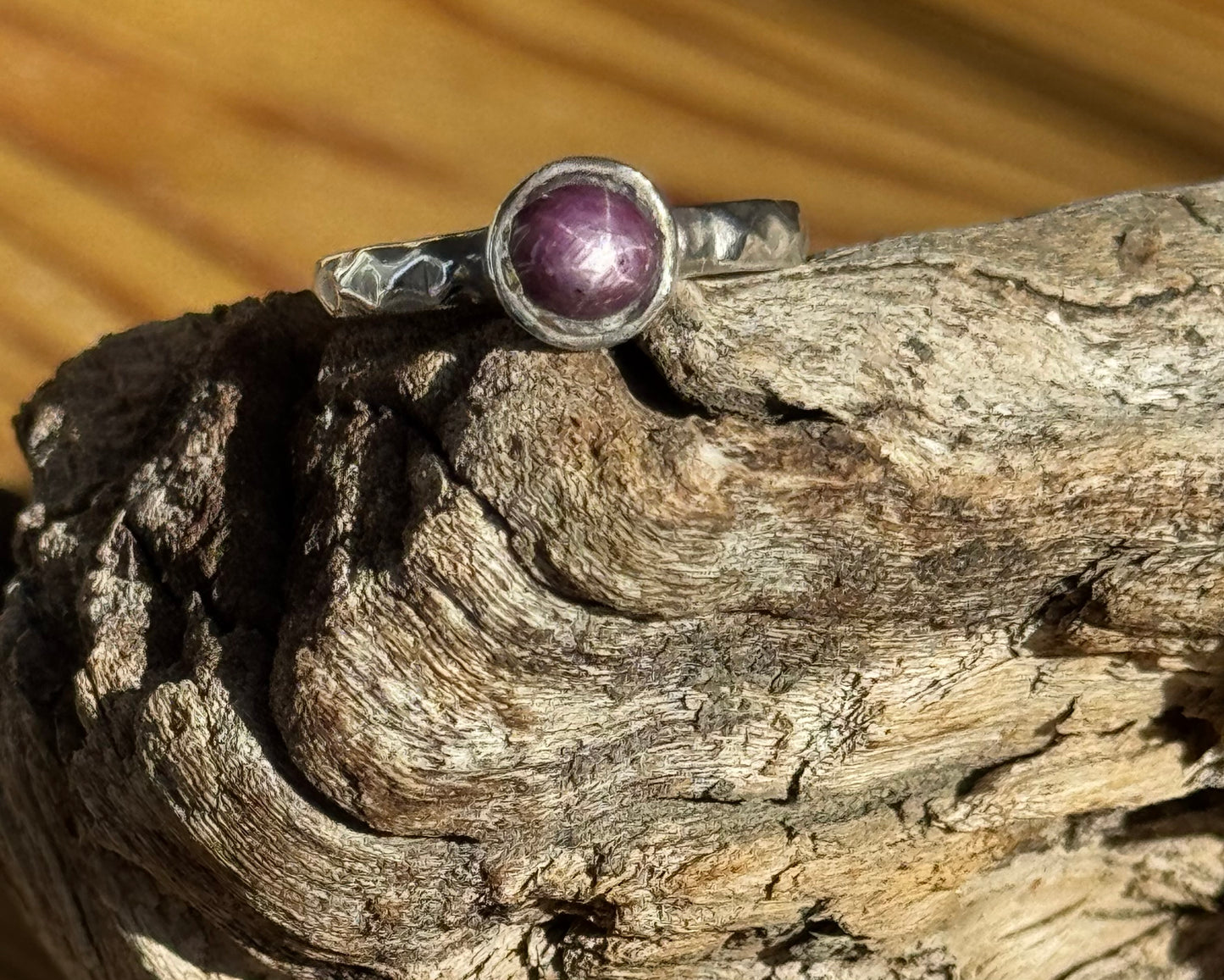 Natural Star Ruby Ring