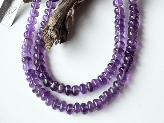 Extraordinary Amethyst Beads Necklace – 24” | 248.6 cts