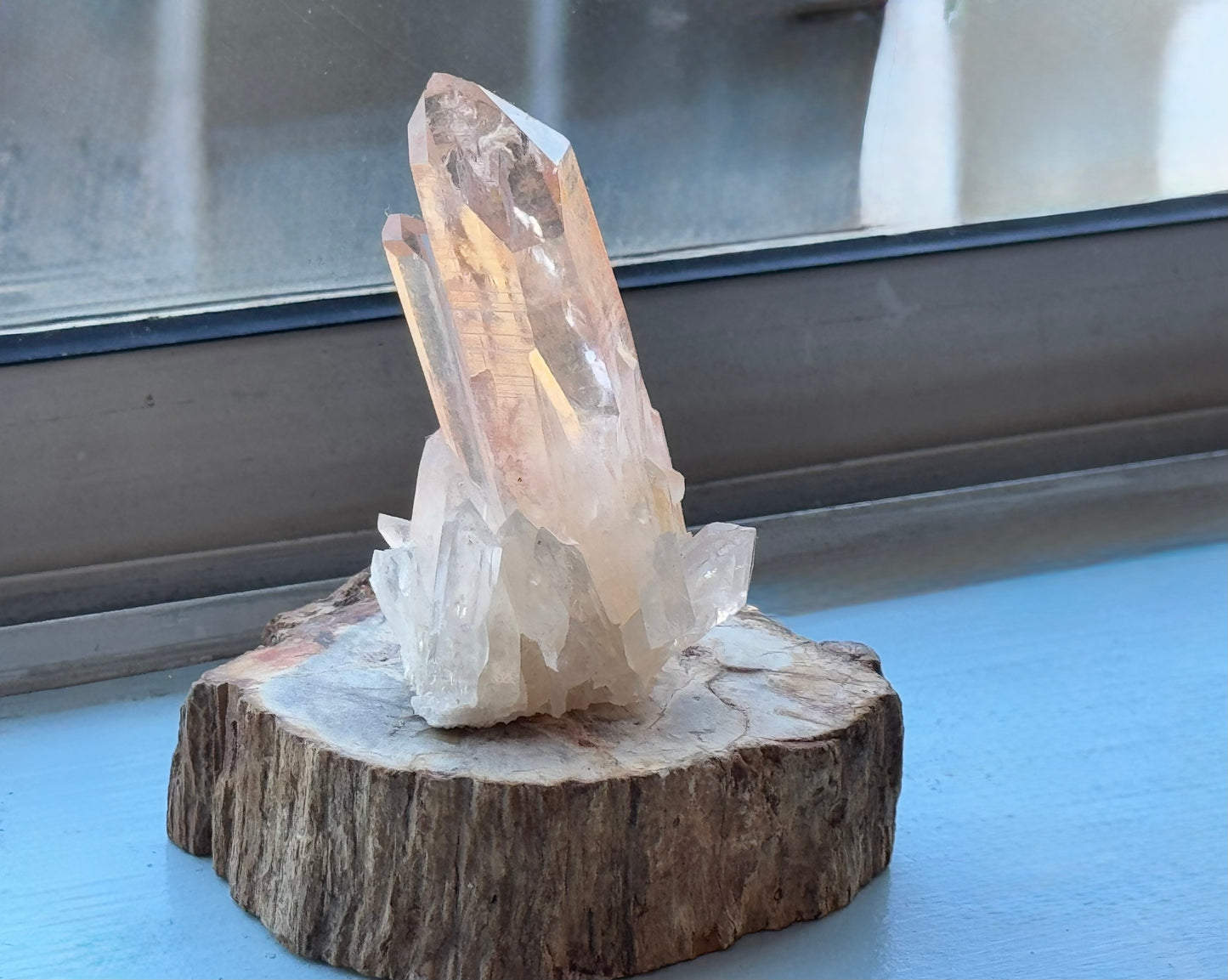 Raw Natural Pink Lemurian Quarts