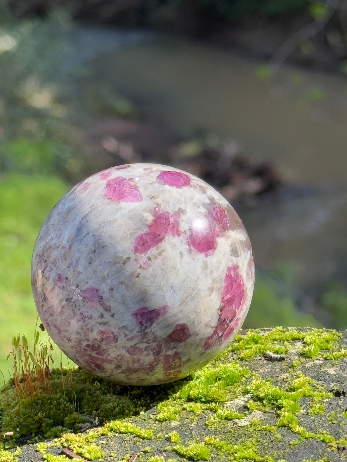 AAA Pink Tourmaline & Rubellite Sphere