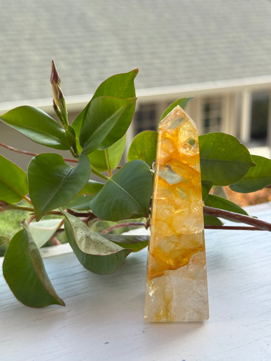 Yellow Hematoid Quartz – Golden Healer Tower