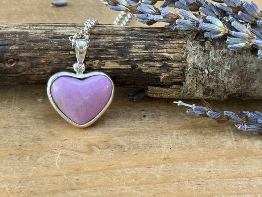 Phosphosiderite Heart Pendant