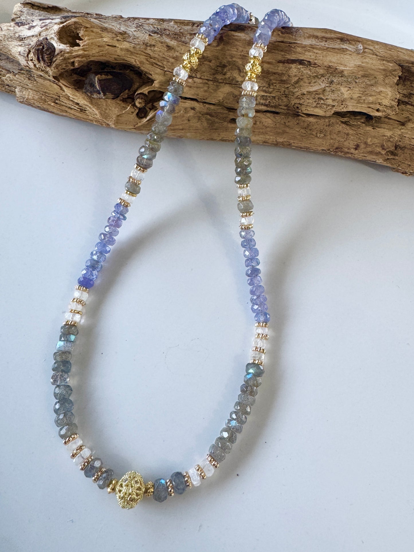 Labradorite • Moonstone • Tanzanite Necklace ✨