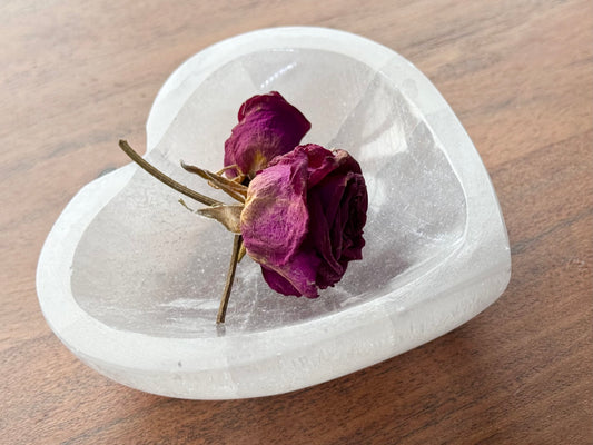 Selenite Heart Bowl