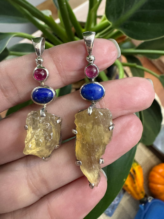 Crystals Grid Pendant
