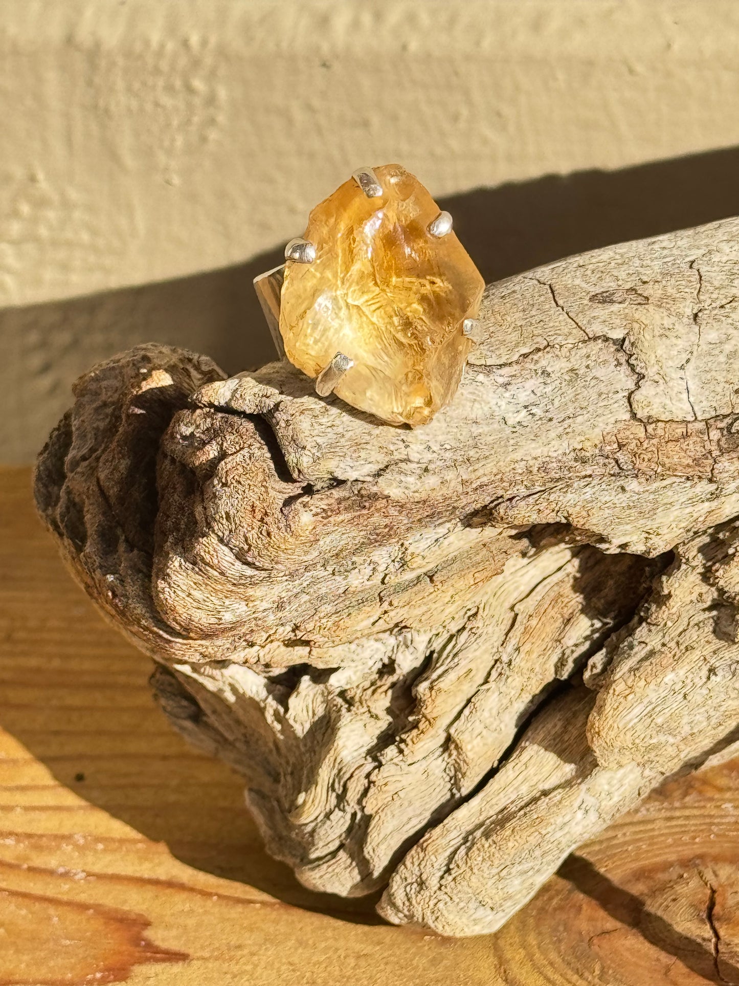 Raw Natural Citrine Ring – Size 7 | Sterling Silver