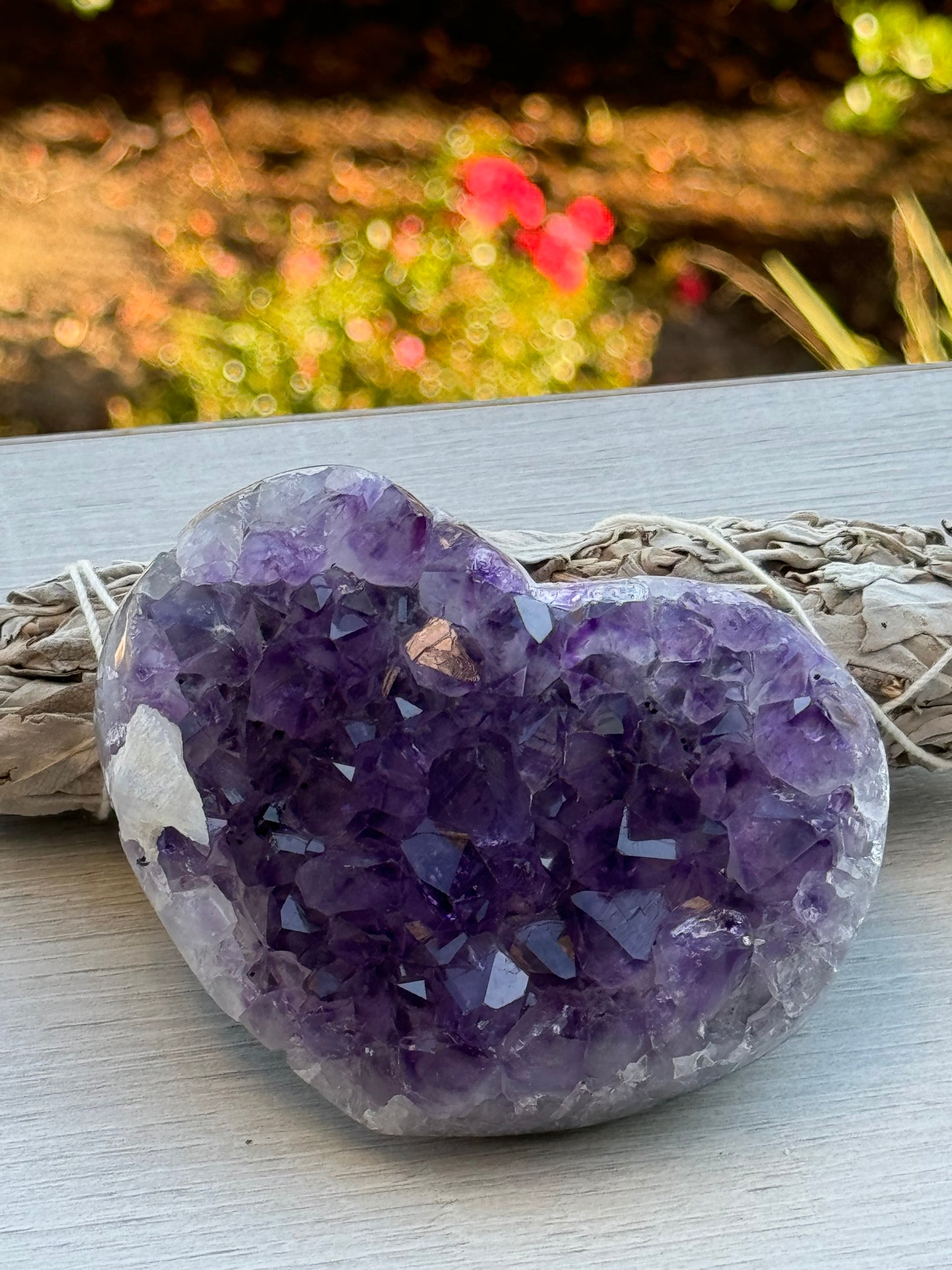 High Quality Amethyst heart