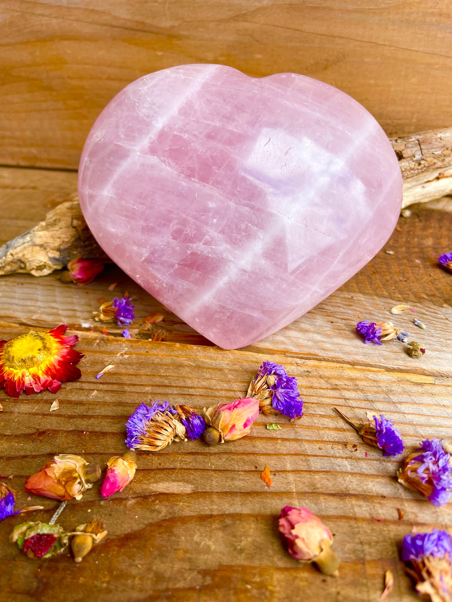 Rose Quartz heart