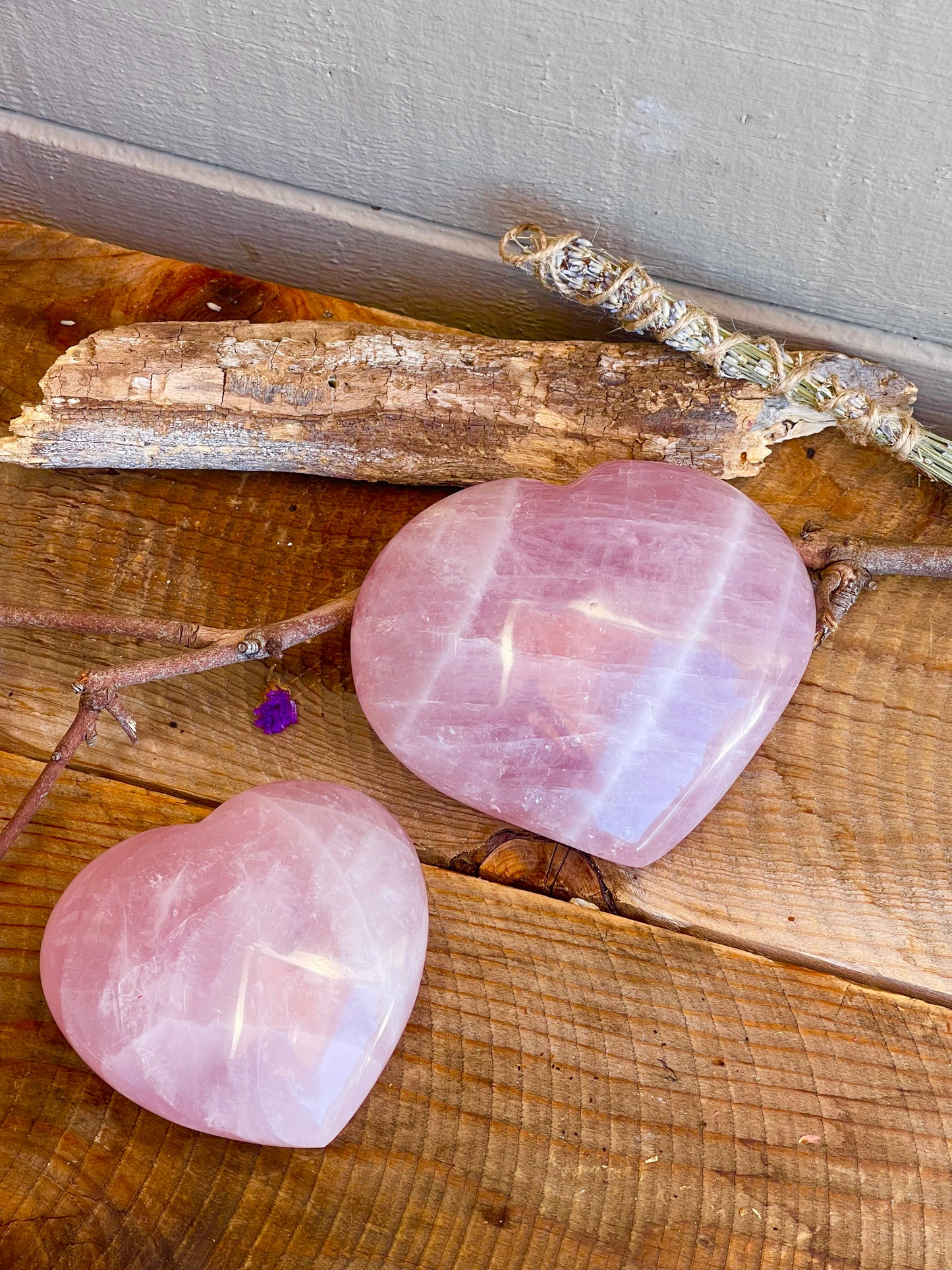 Rose Quartz heart