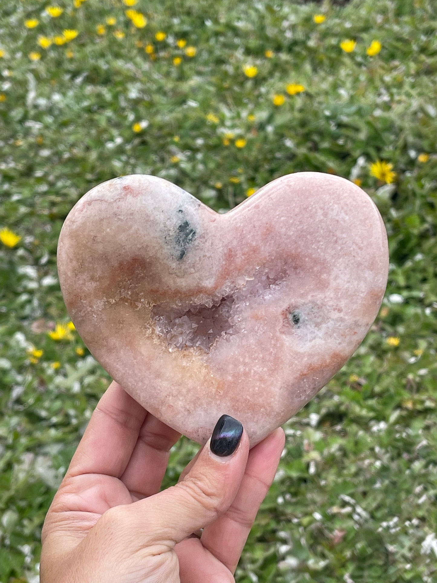 Pink Amethyst Heart