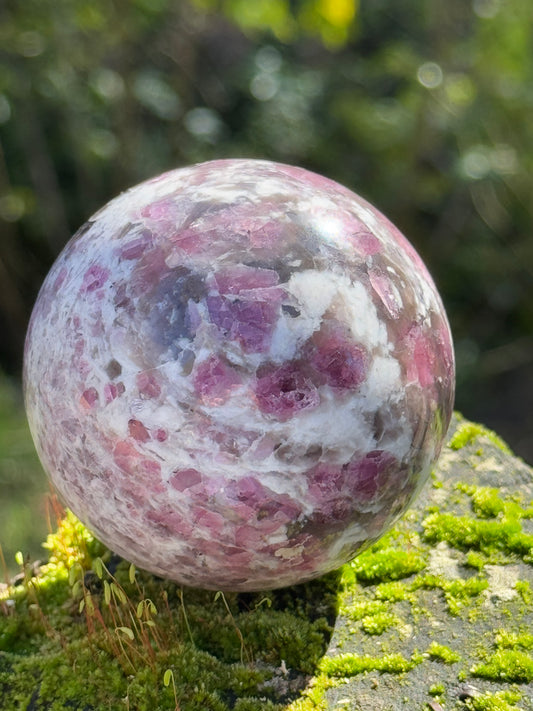 Pink Tourmaline & Rubellite Sphere AAA