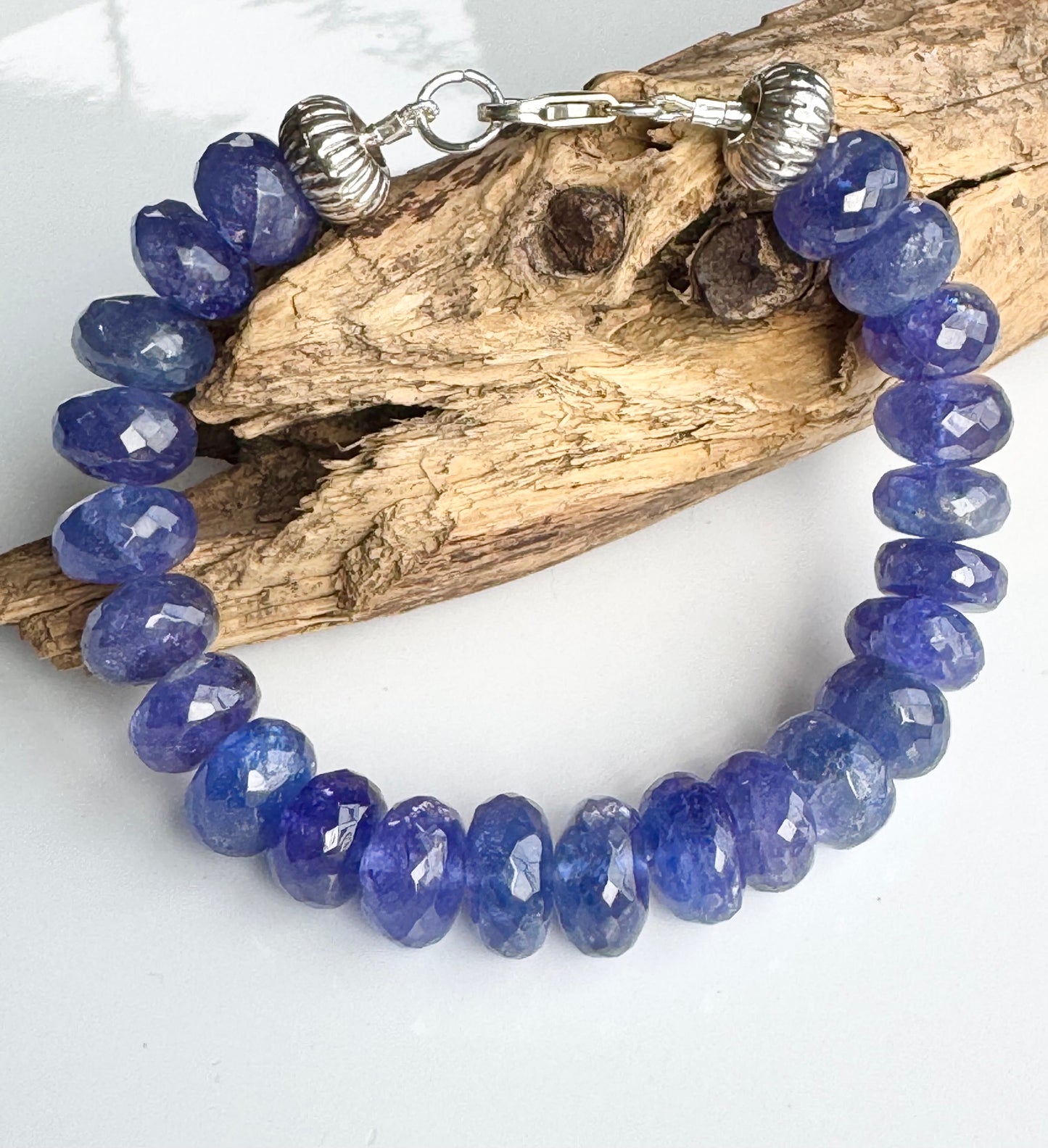 Handcrafted Tanzanite Beads Bracelet. Rare Stone •Healing Frequency •Intentional Design