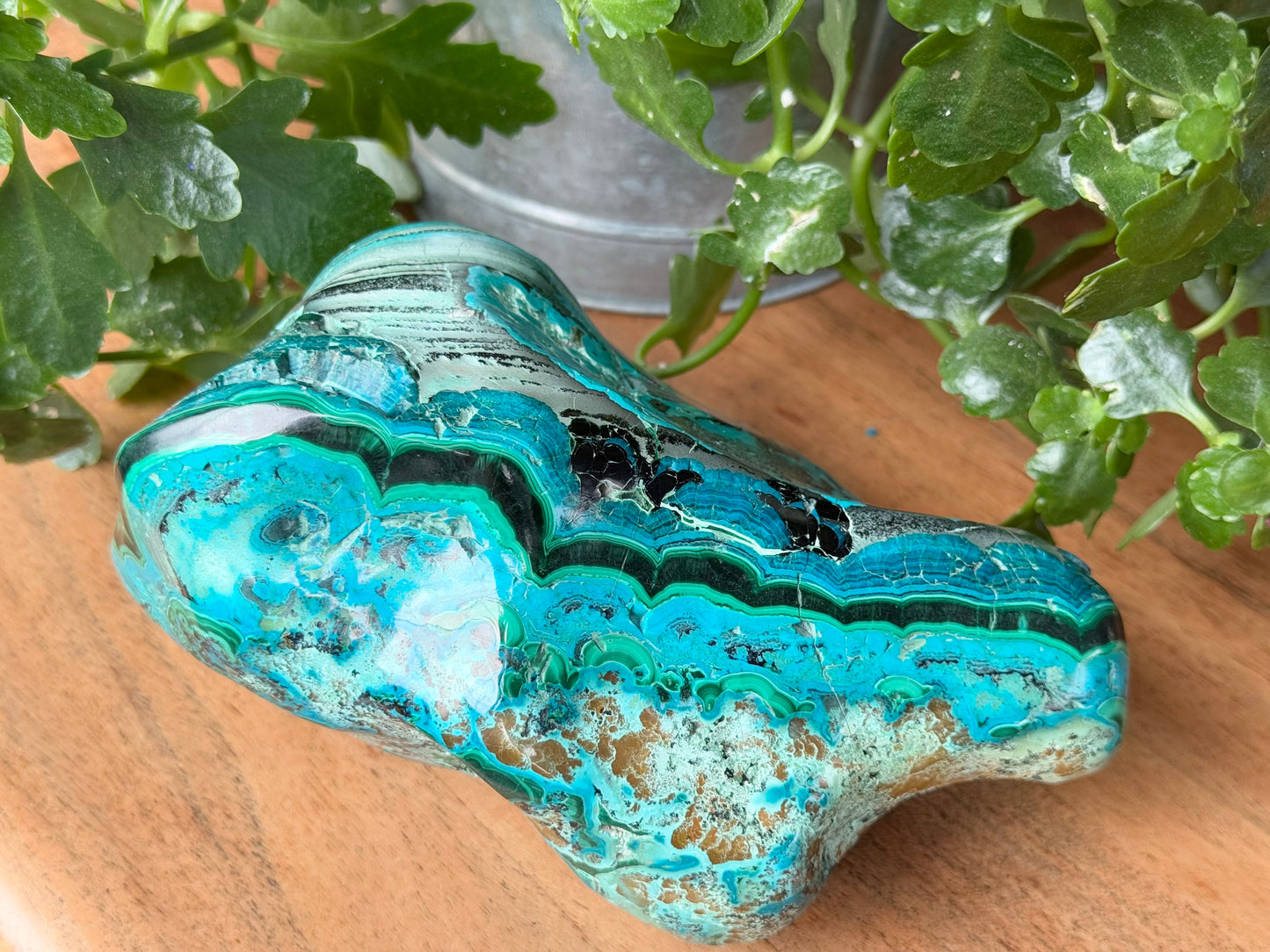 Chrysocolla–Malachite Freeform | 1.718 kg