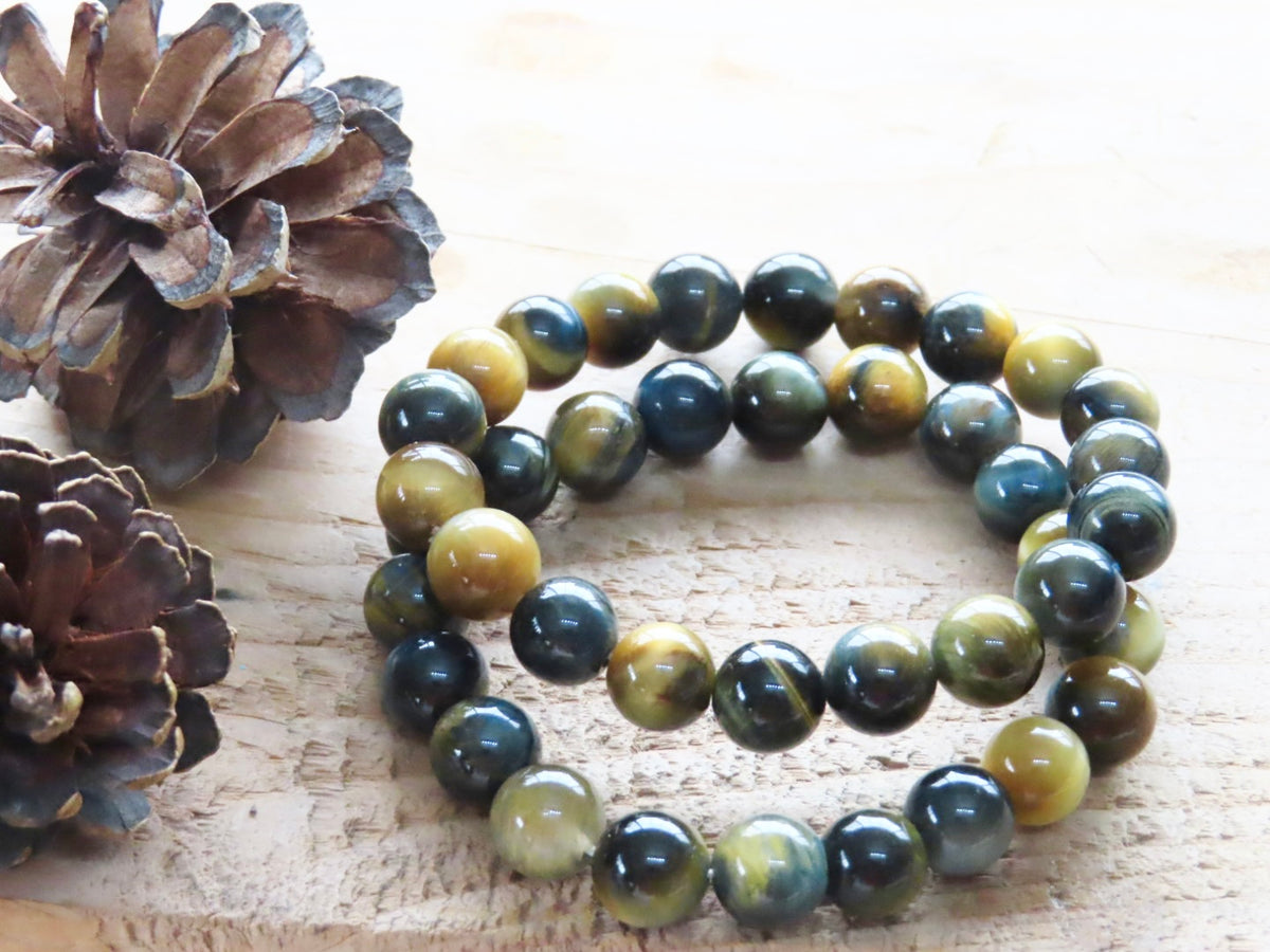 Yellow & Blue Tiger’s Eye Bracelet