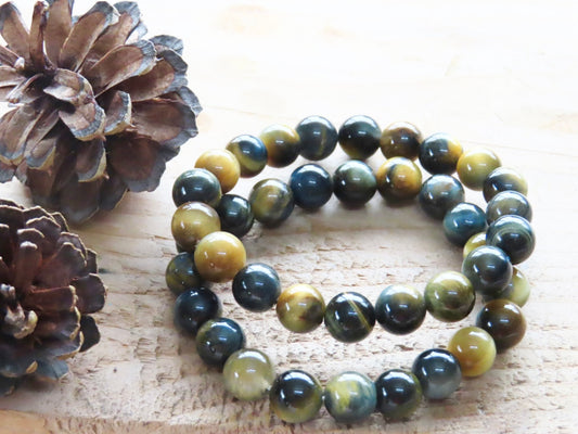 Yellow & Blue Tiger’s Eye Bracelet