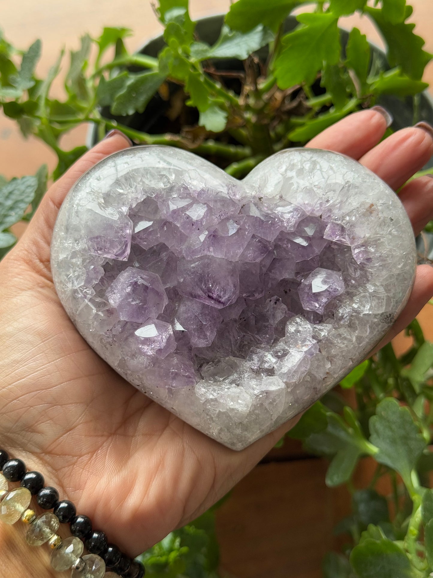 🌸 Medium Amethyst Heart