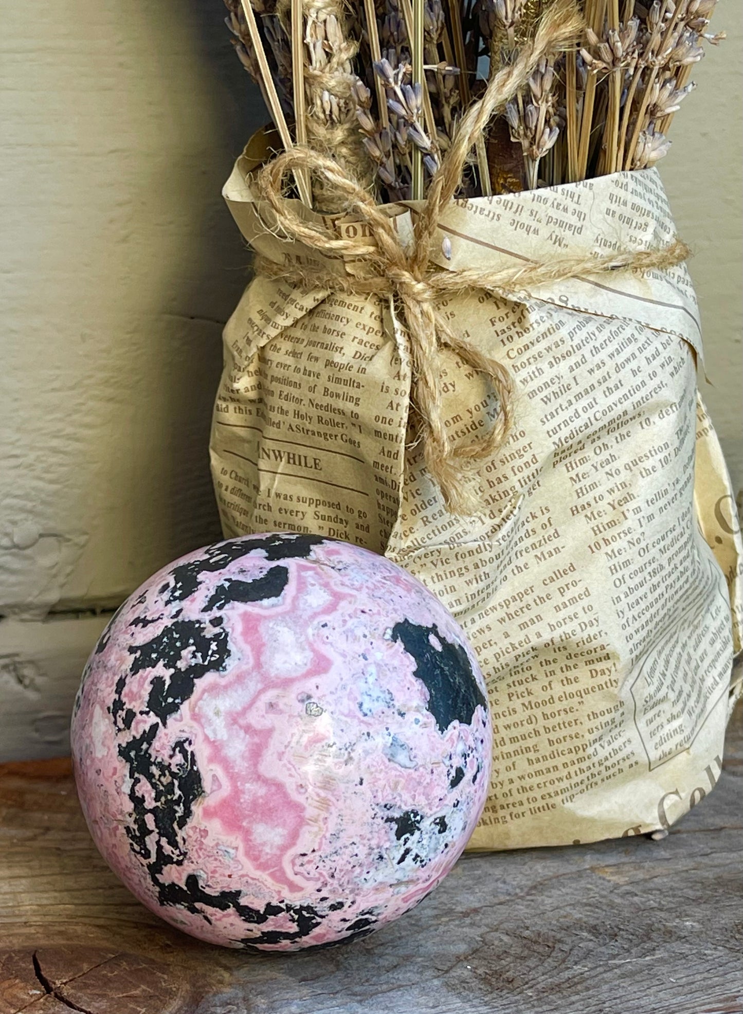 Rhodochrosite Sphere