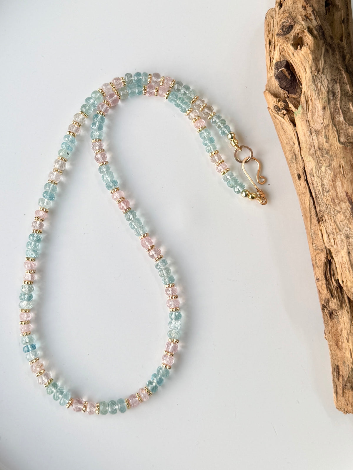 AAA Aquamarine & Morganite Necklace – Divine Love & Higher Wisdom