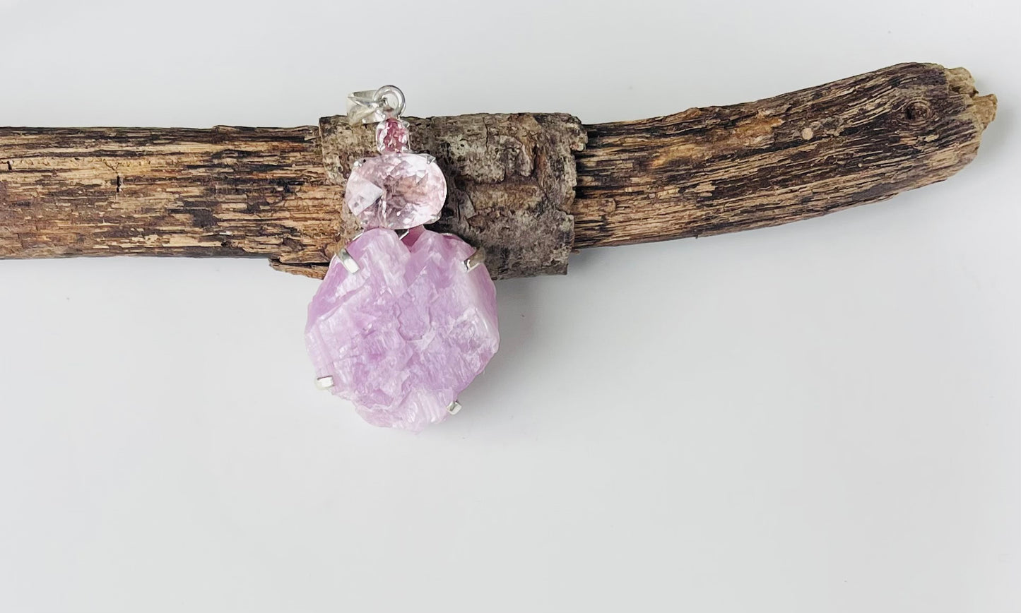 Kunzite Heart Pendant