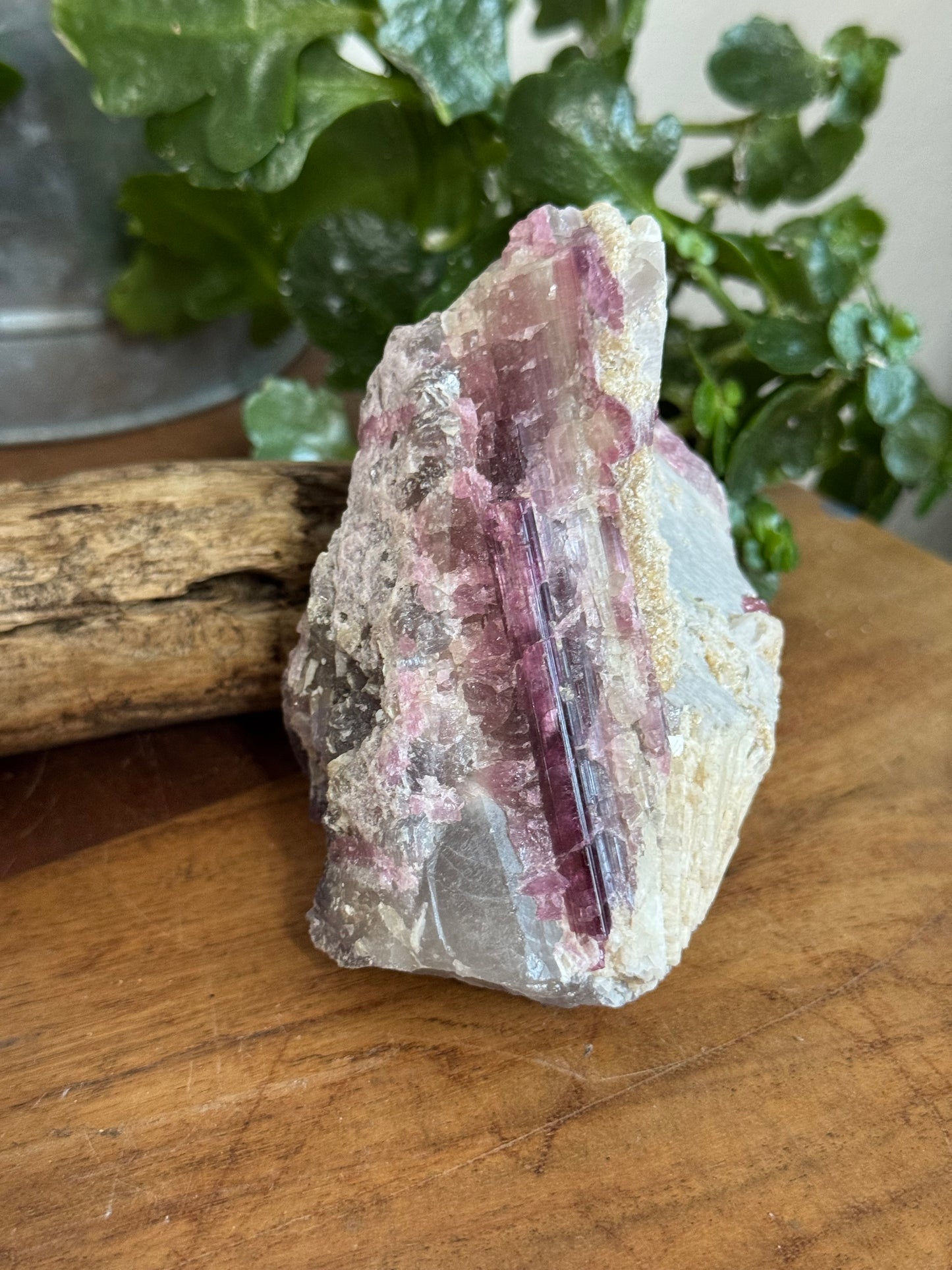 Pink Tourmaline with Lepidolite
Lithium Pegmatite Specimen | Brazil