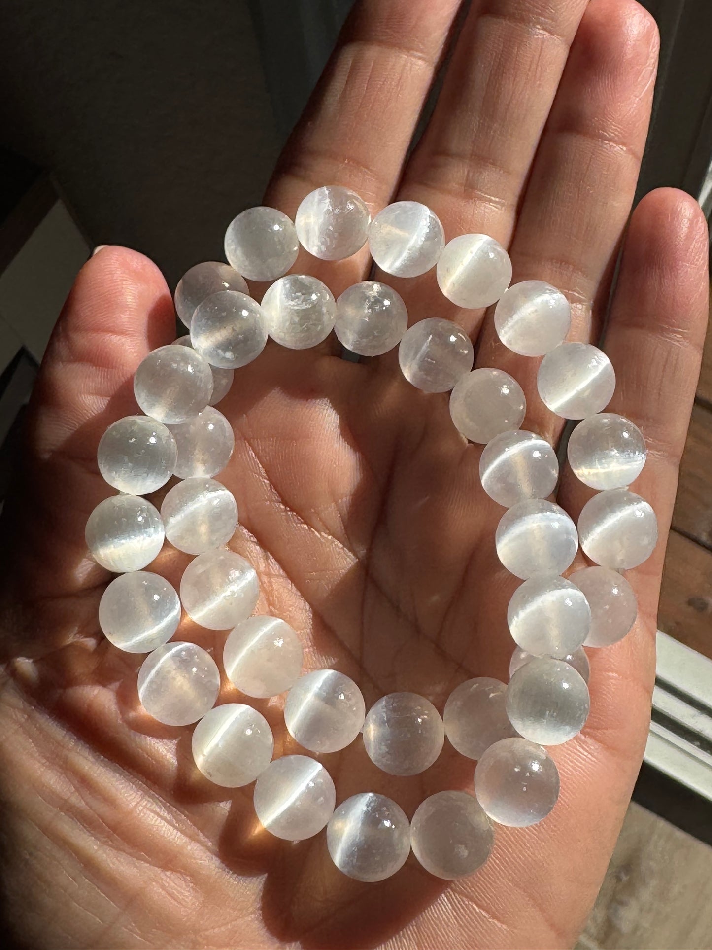 Selenite Bracelet — Divine Light & Energetic Purity