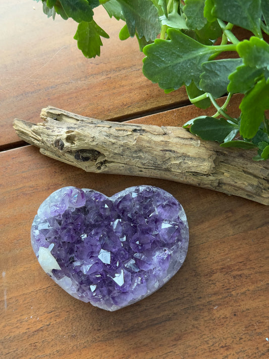 High Quality Amethyst heart