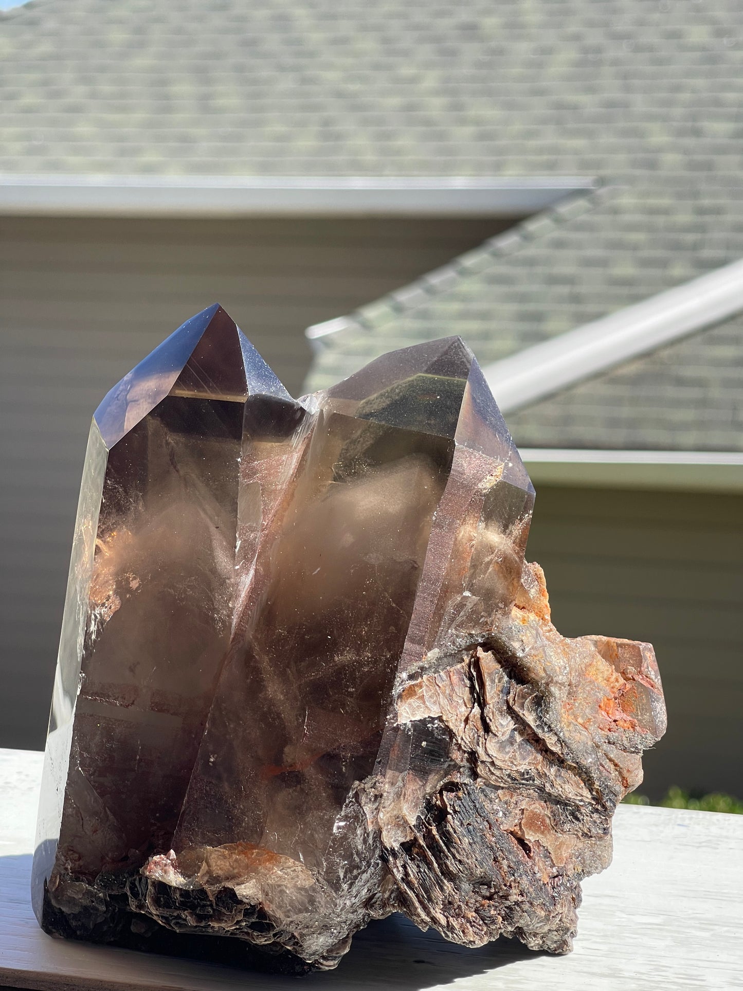 Raw Smokey Quartz Cluster