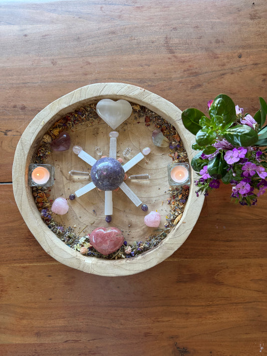 Peace & Divine Love Crystal Grid