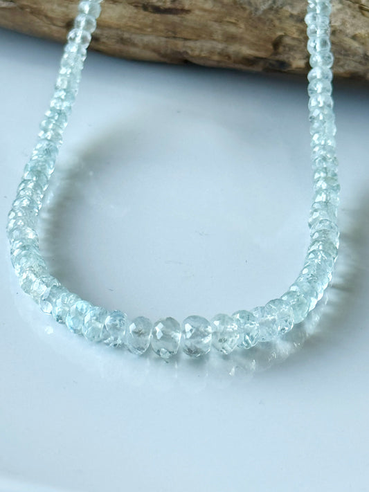 AAA Aquamarine Beads Necklace