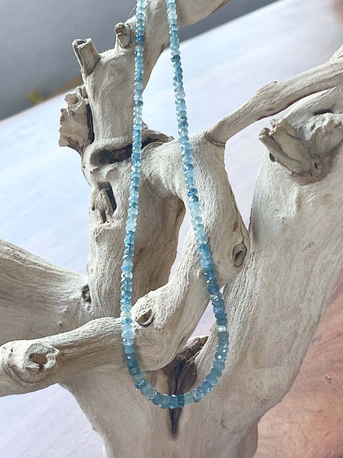 Aquamarine Beads Necklace