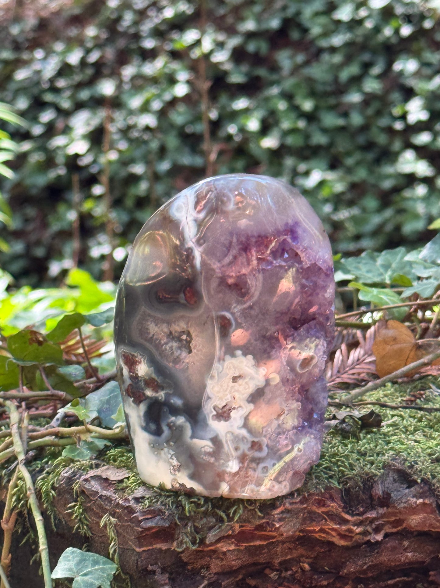 Free from Flower Agate & Amethyst