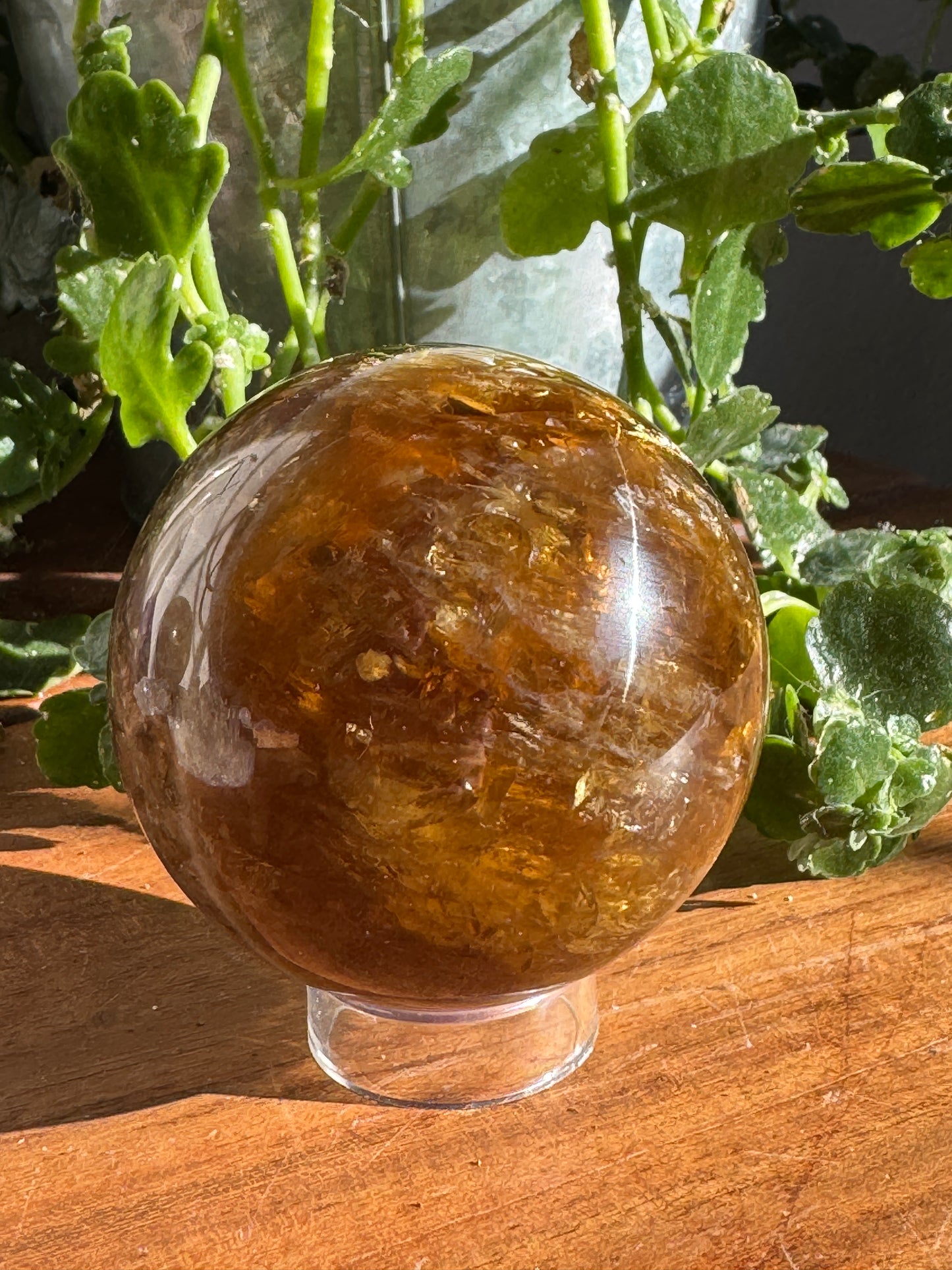 Natural Citrine Sphere – Brazil