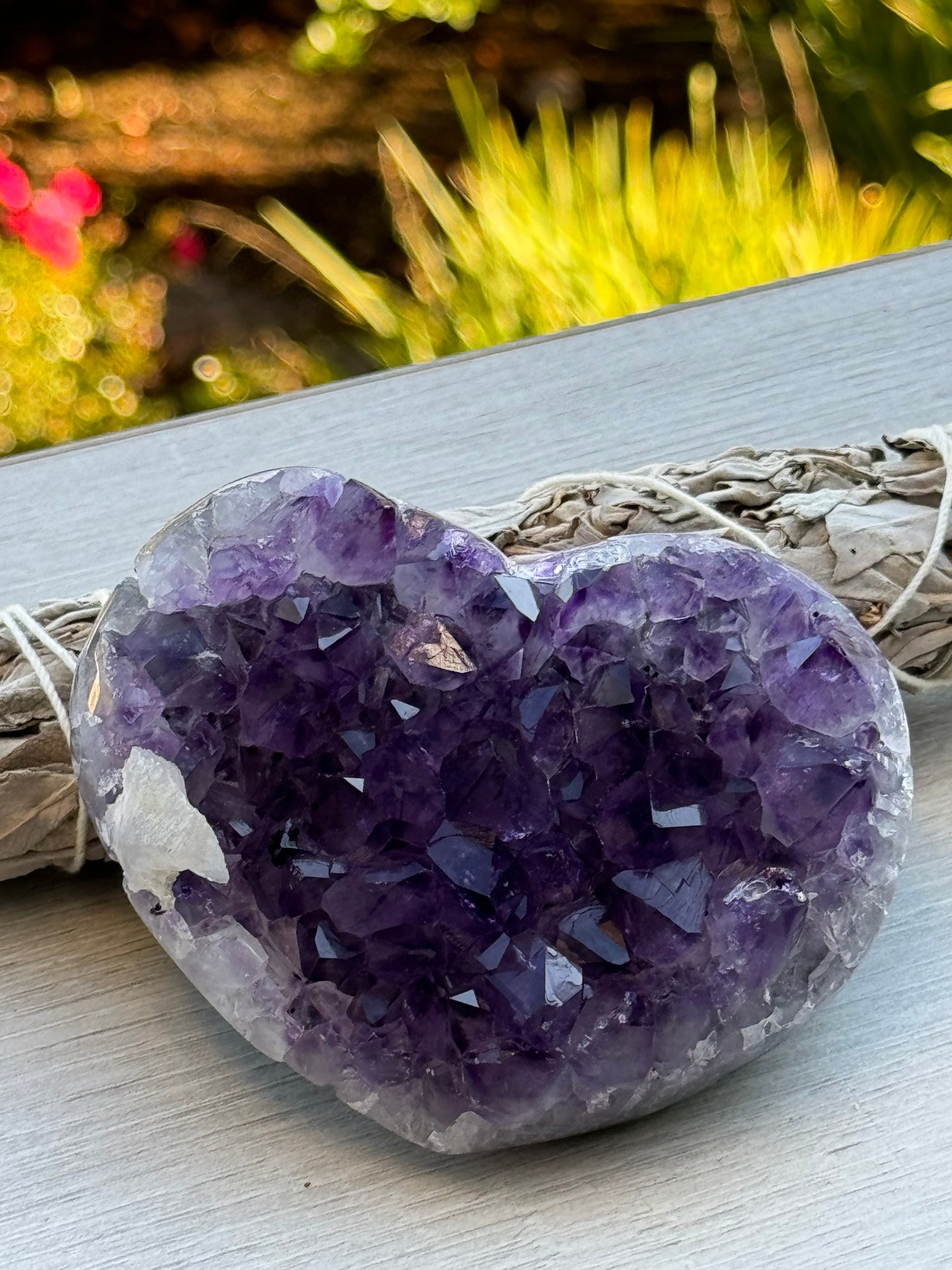 High Quality Amethyst heart