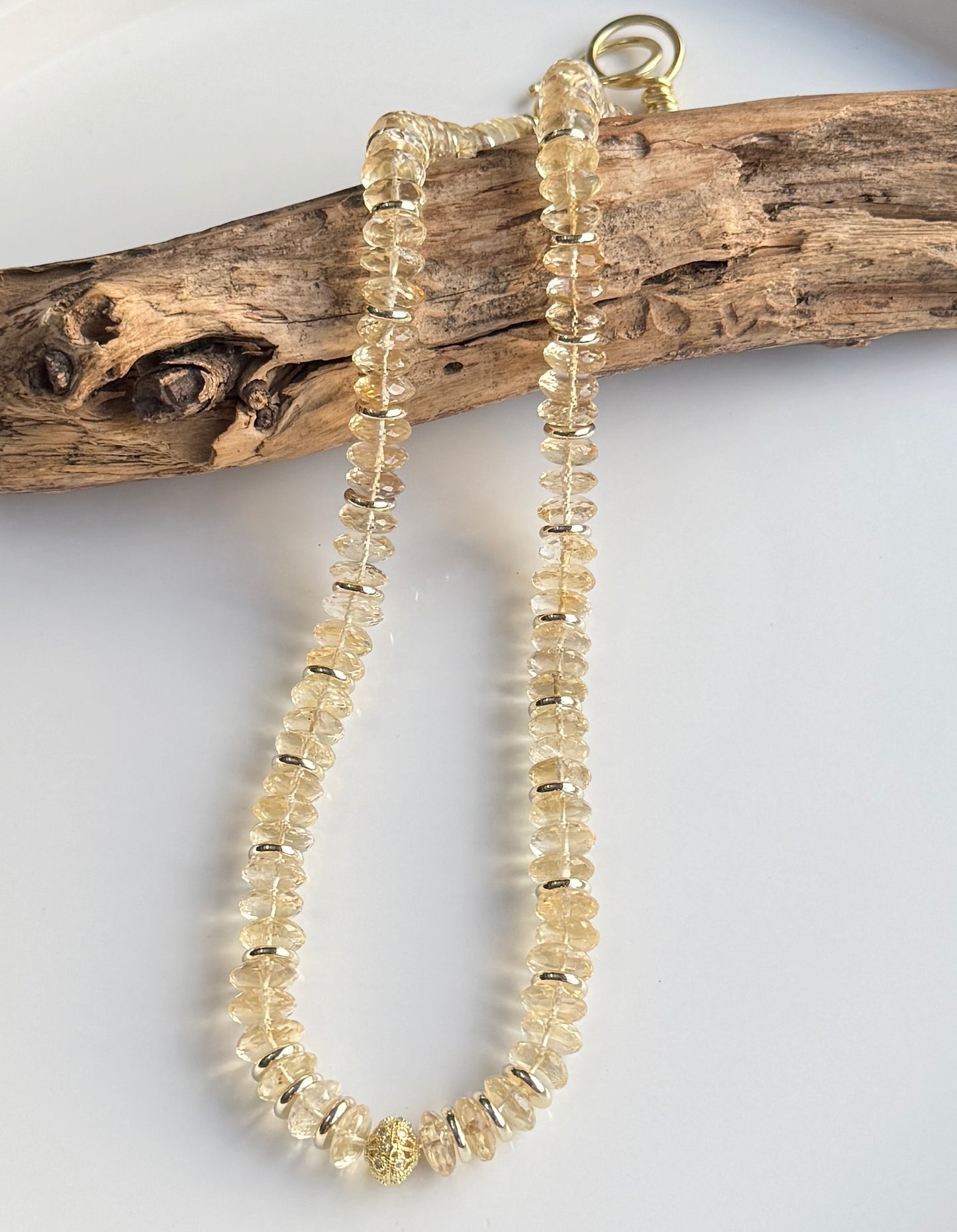 Natural Citrine Necklace – Handcrafted with Intention ☀️💛