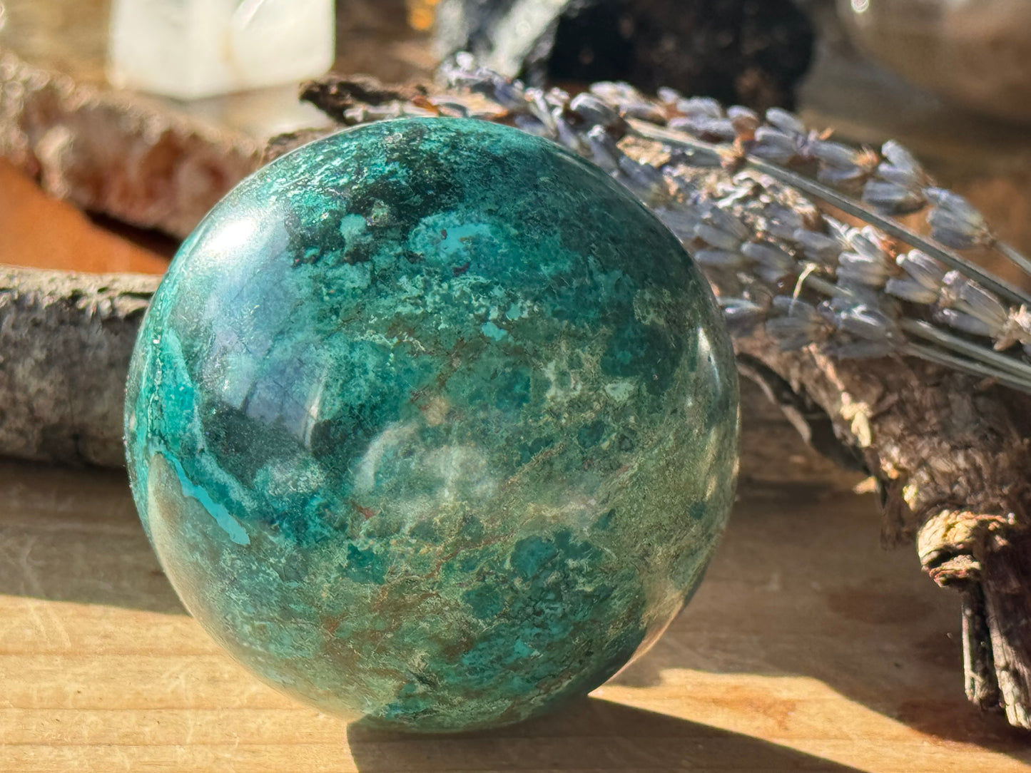 Chrysocolla Sphere