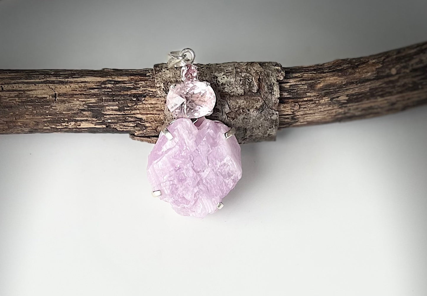 Kunzite Heart Pendant