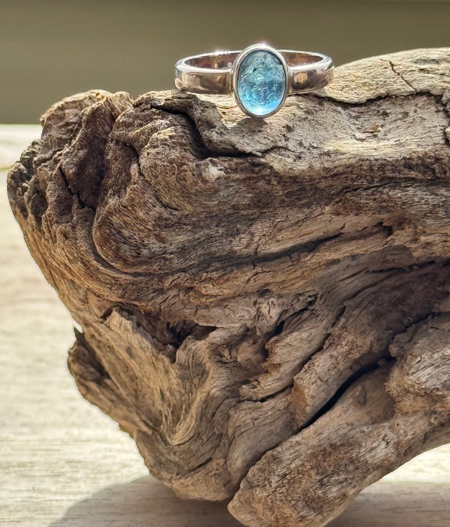 Natural Apatite Ring