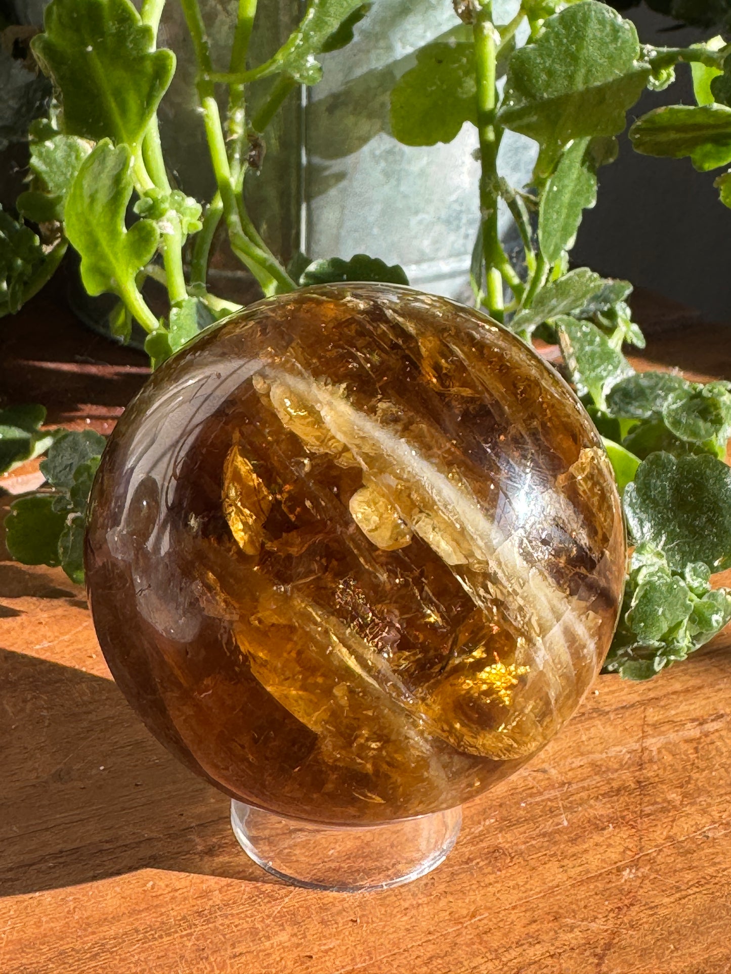 Natural Citrine Sphere – Brazil