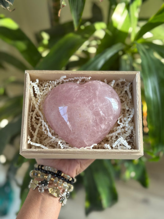 Rose Quartz Heart – The Frequency of Unconditional Love 2.053lb