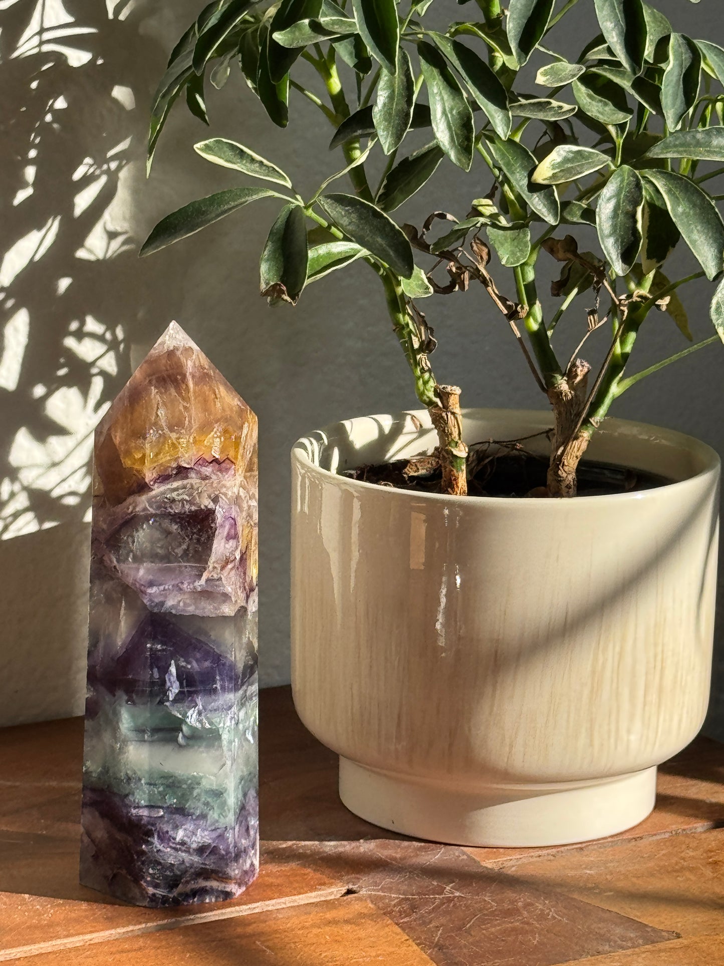 Afghanistan Natural Fluorite Tower – One of a Kind