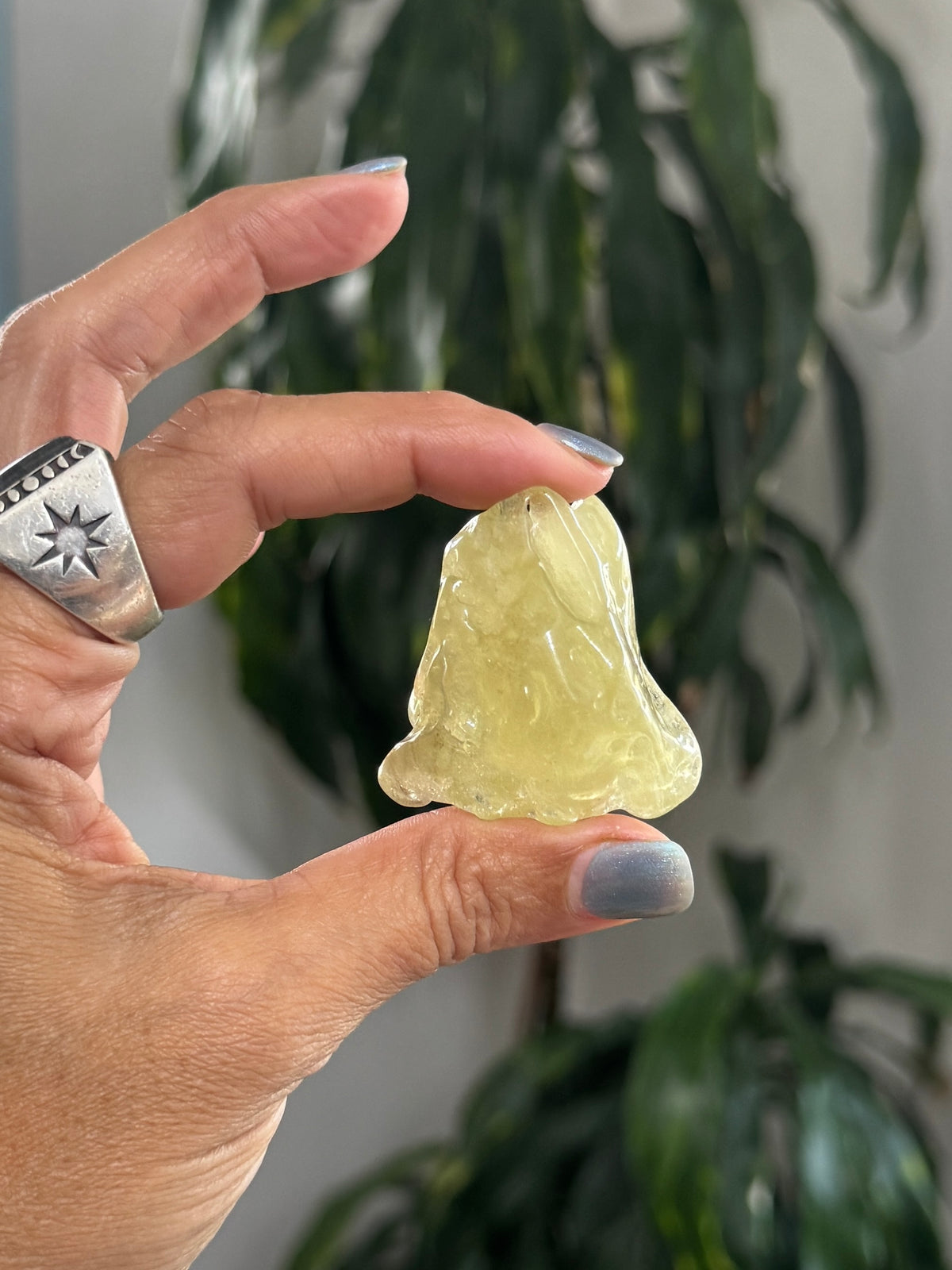 Natural Libyan Desert Glass Talisman 38g