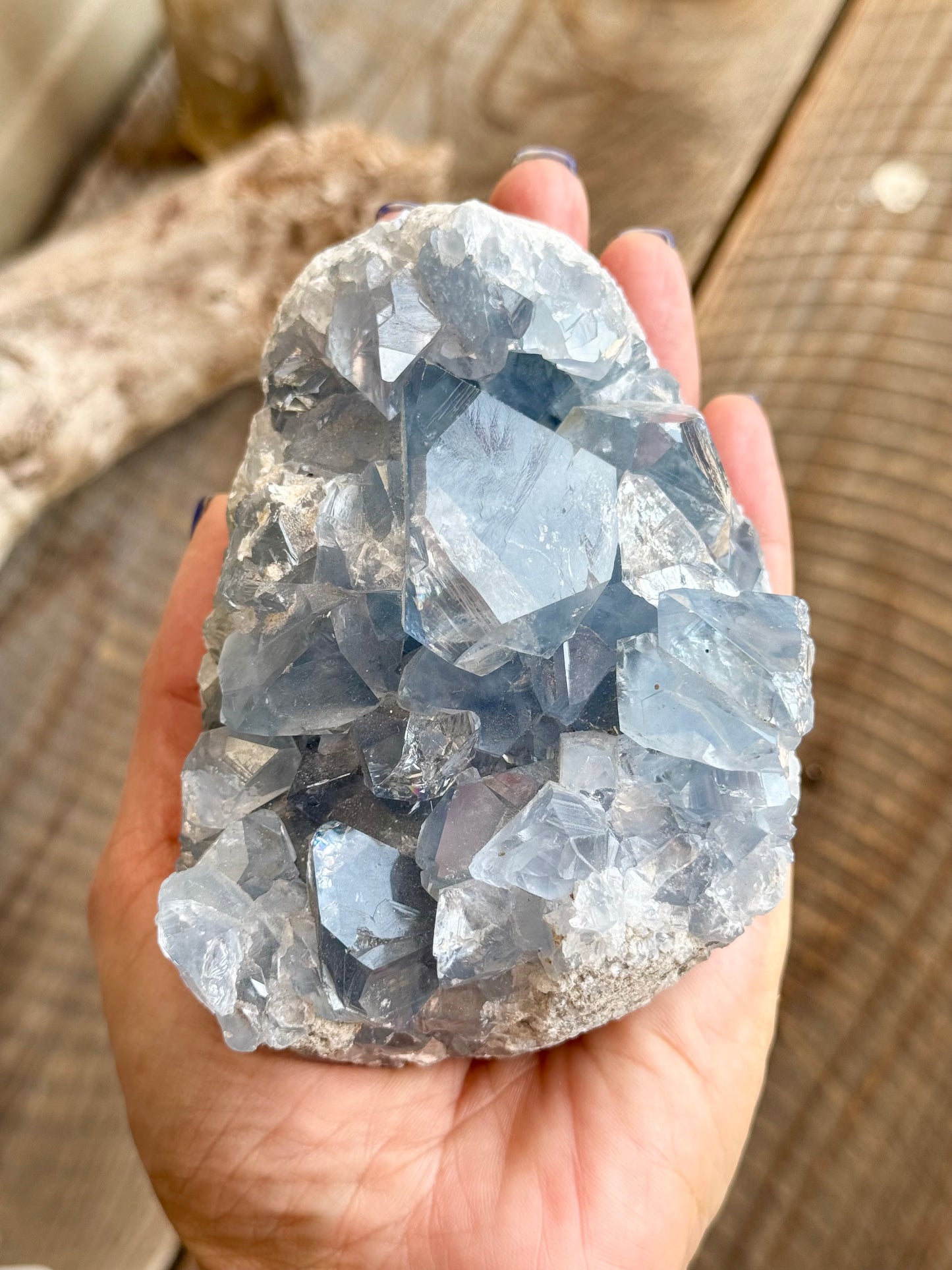 Celestite Cluster – Peace & Angelic Light
