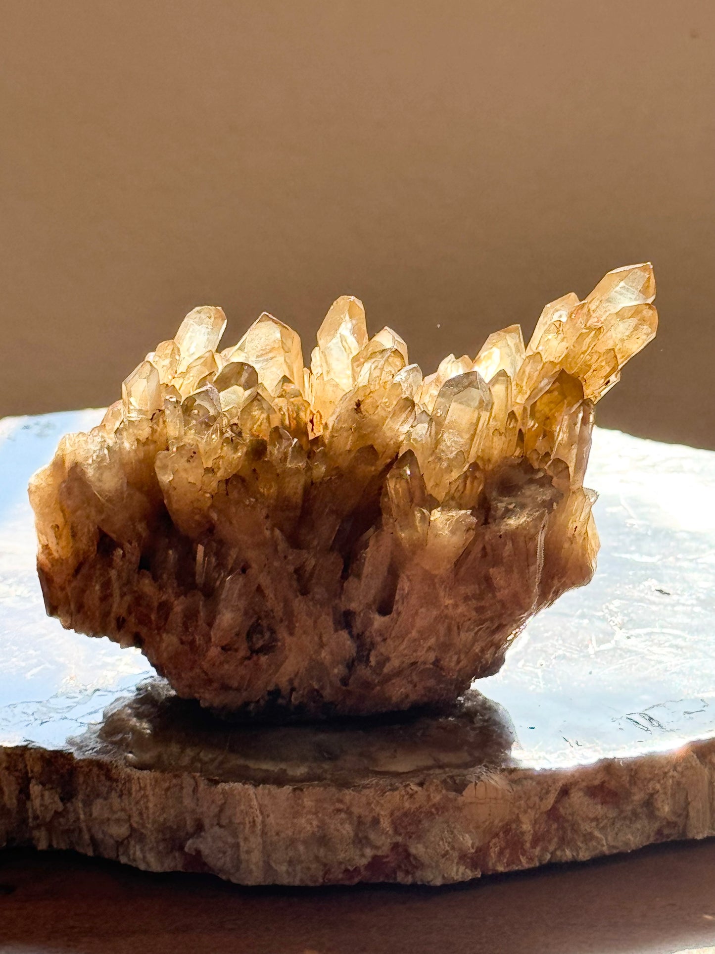 Natural Raw Kundalini Citrine Cluster