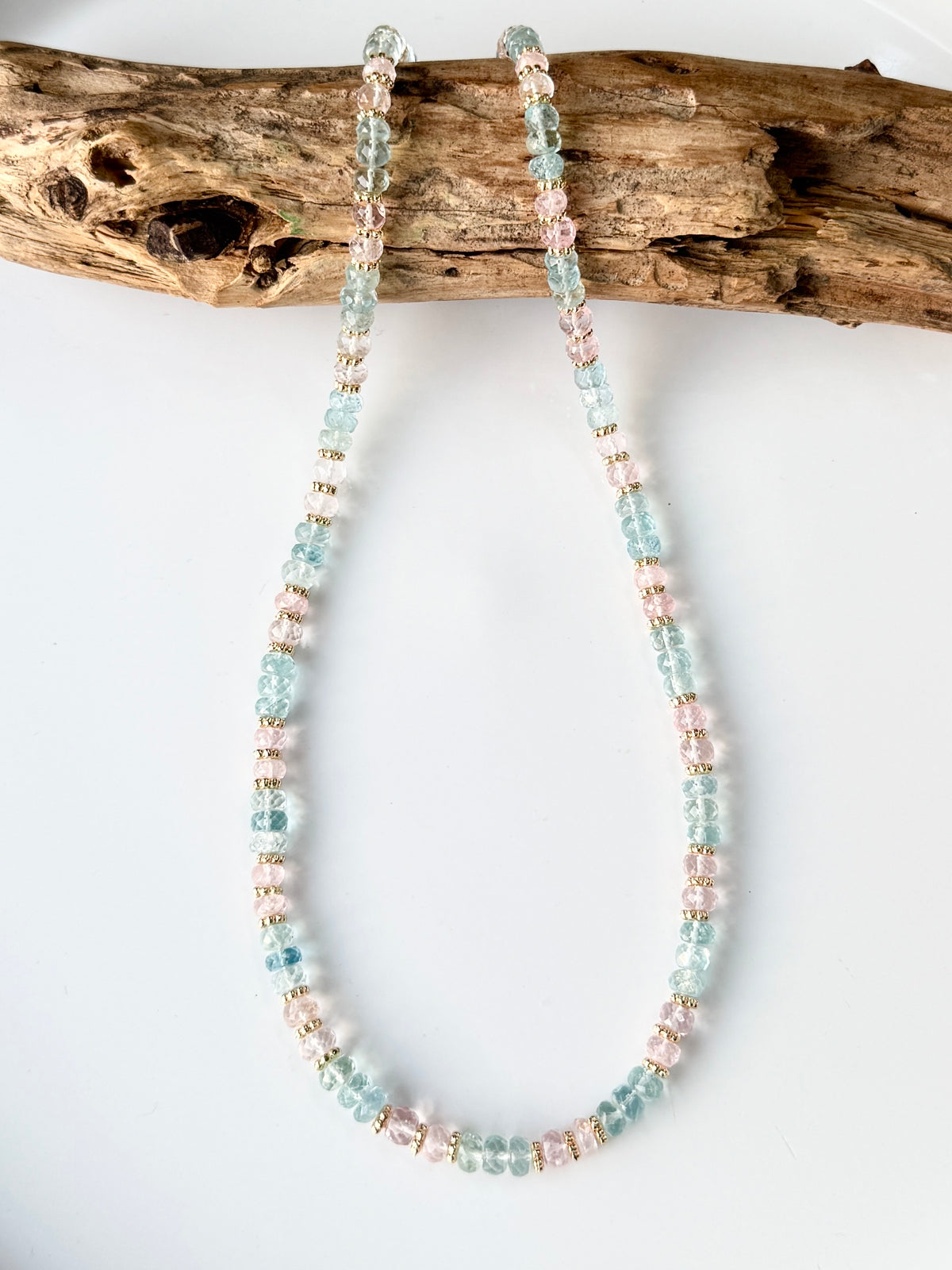 AAA Aquamarine & Morganite Necklace – Divine Love & Higher Wisdom