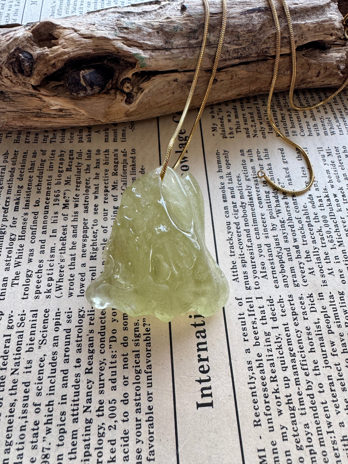 Natural Libyan Desert Glass Talisman 38g
