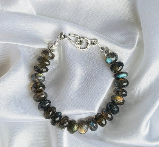 Labradorite & Sterling Silver Bracelet