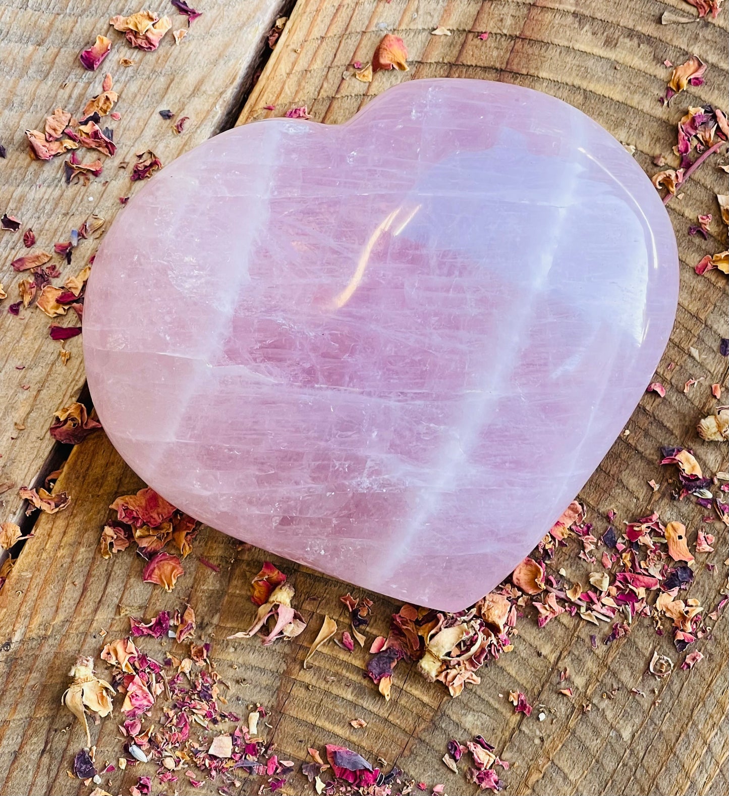 Rose Quartz heart