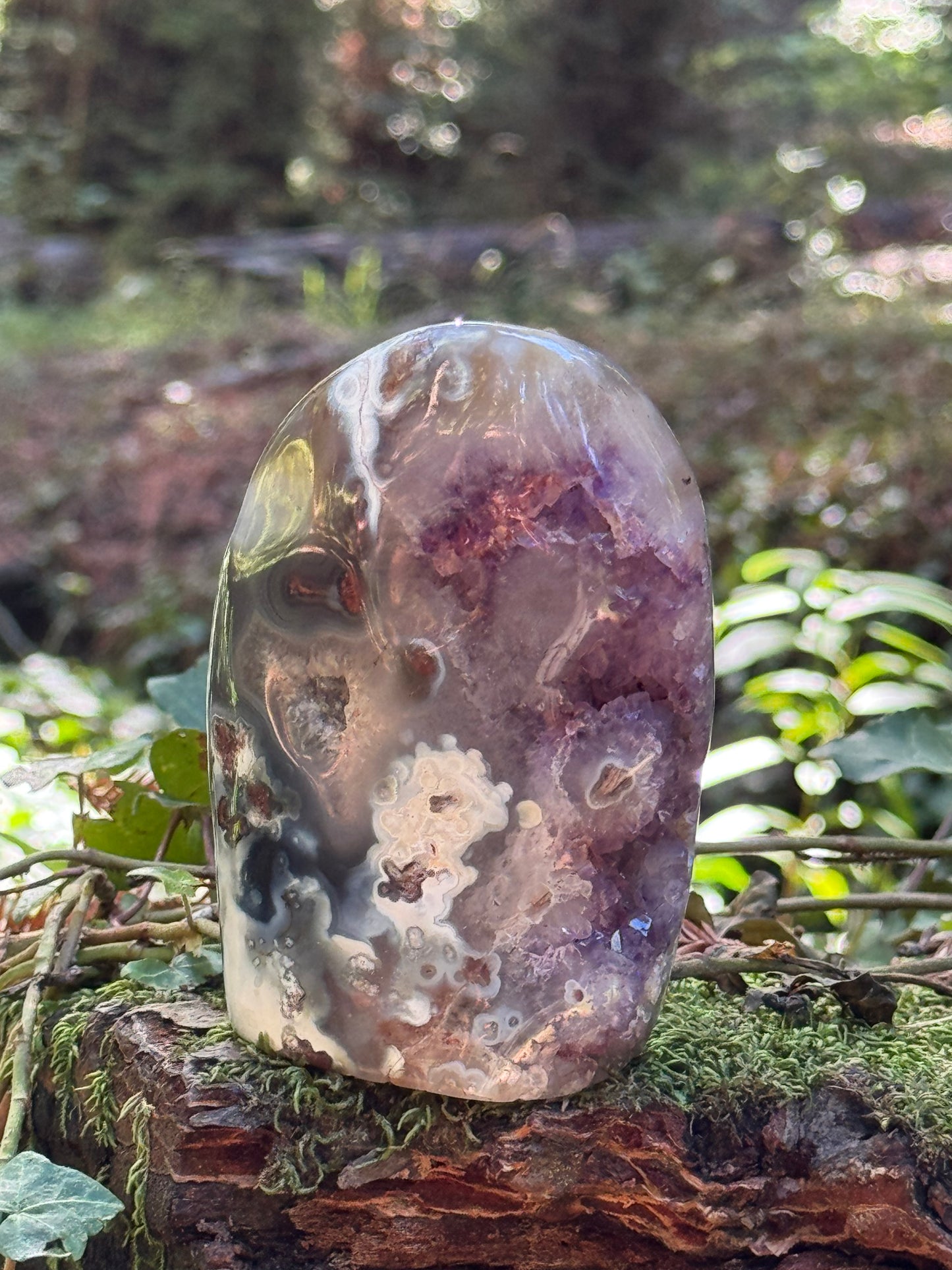 Free from Flower Agate & Amethyst