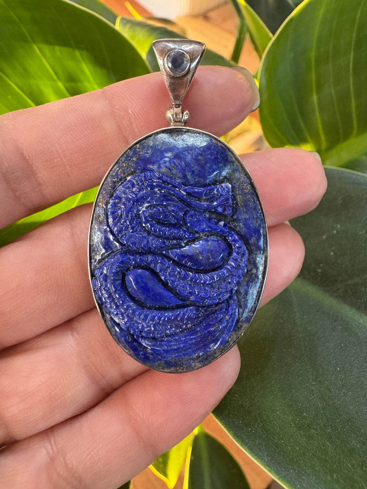 Lapis Lazuli Dragon Pendant